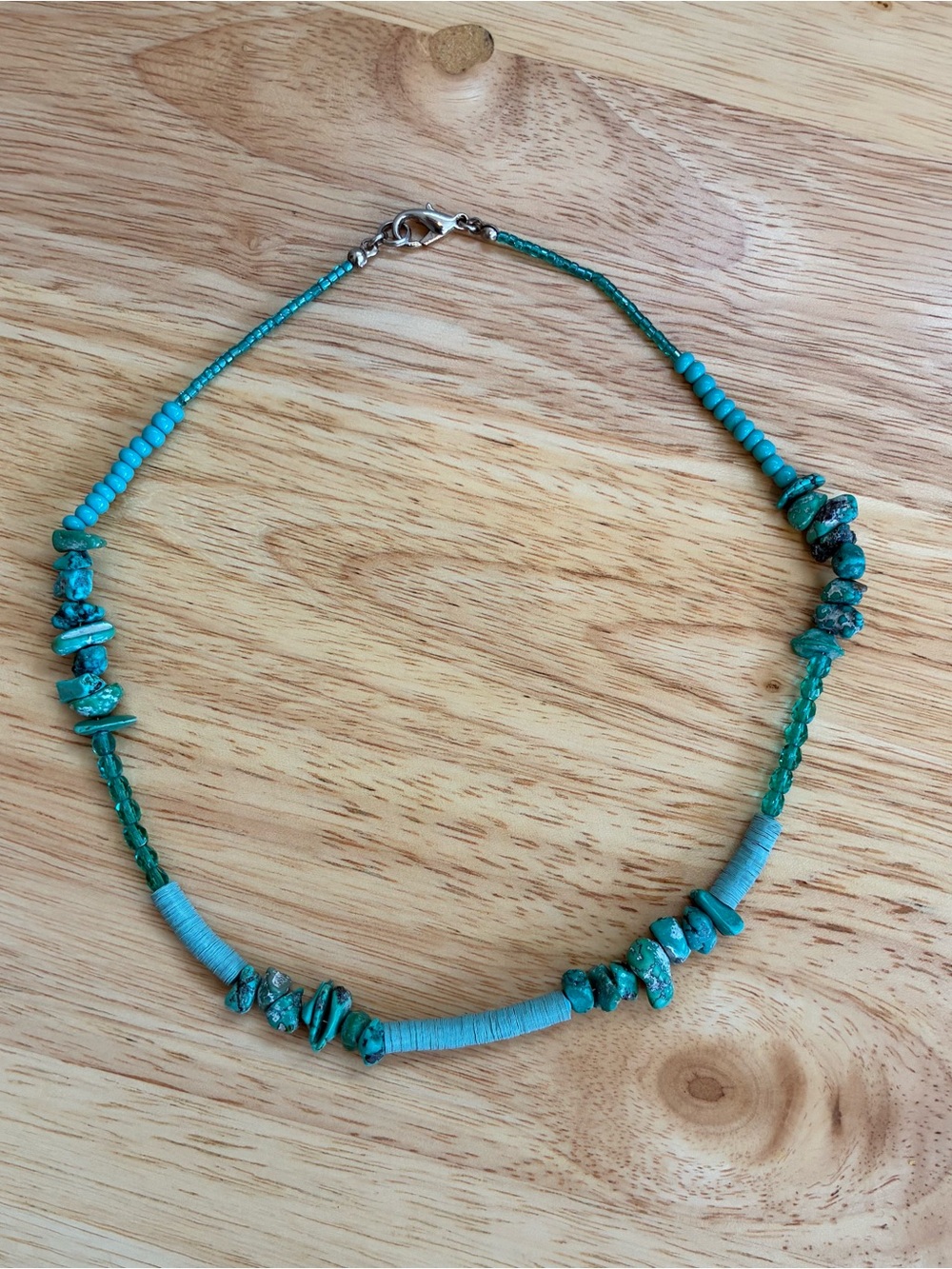 Turquoise beaded necklace